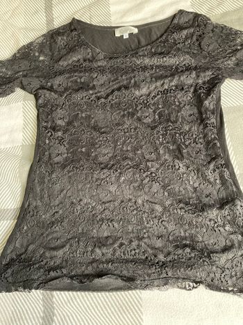 Blouse  manches 3/4  à dentelles