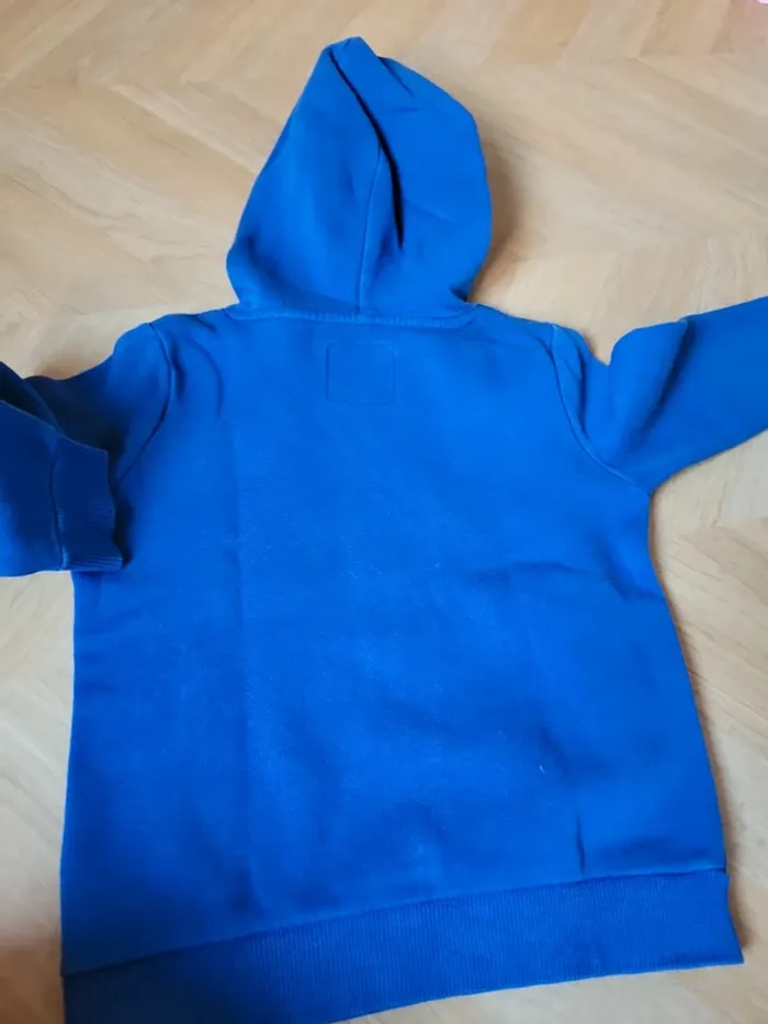 Sweat-shirt capuche bleu - photo numéro 5