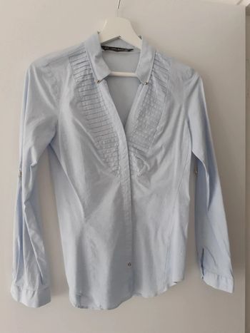 Chemisier femme Zara Taille M bleu