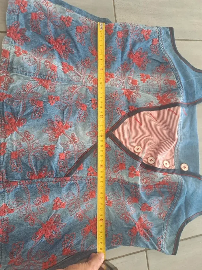 Top vintage en jean S.Quise - photo numéro 14