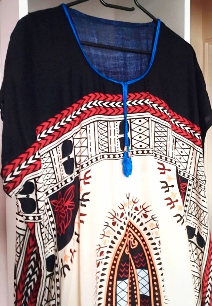 Robe Gandoura d'intérieur Maxi Abaya marocaine - photo numéro 2
