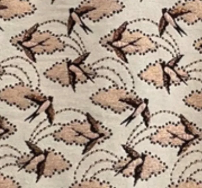 Deby debo  Jupe épaisse courte pour l’hiver  imprimee motifs oiseaux femme Taille 36 - photo numéro 4