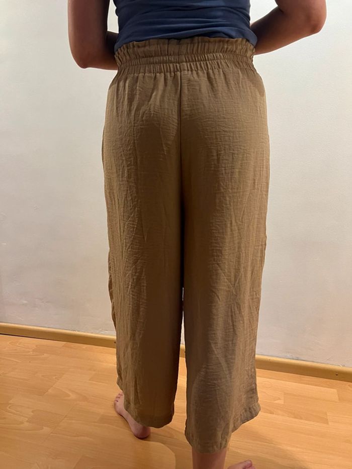 Pantalon beige fluide - stradivarius - taille M - photo numéro 2