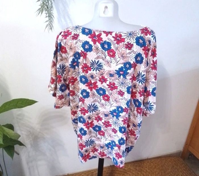 Tunique fluide à fleurs taille 50 - In extenso - 100% viscose - photo numéro 3