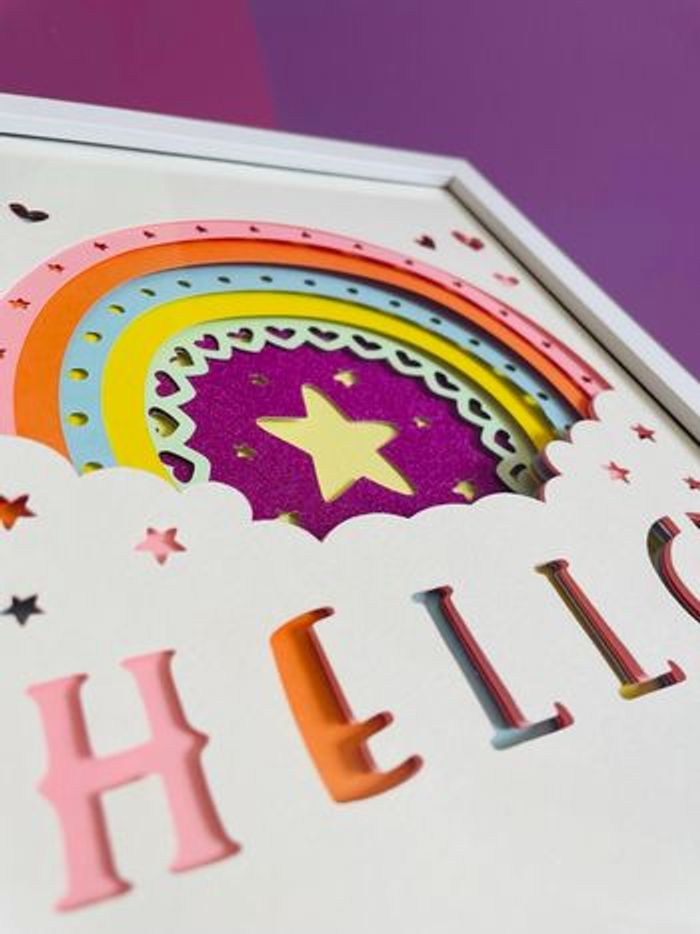 Cadre 3D Hello rainbow - photo numéro 2