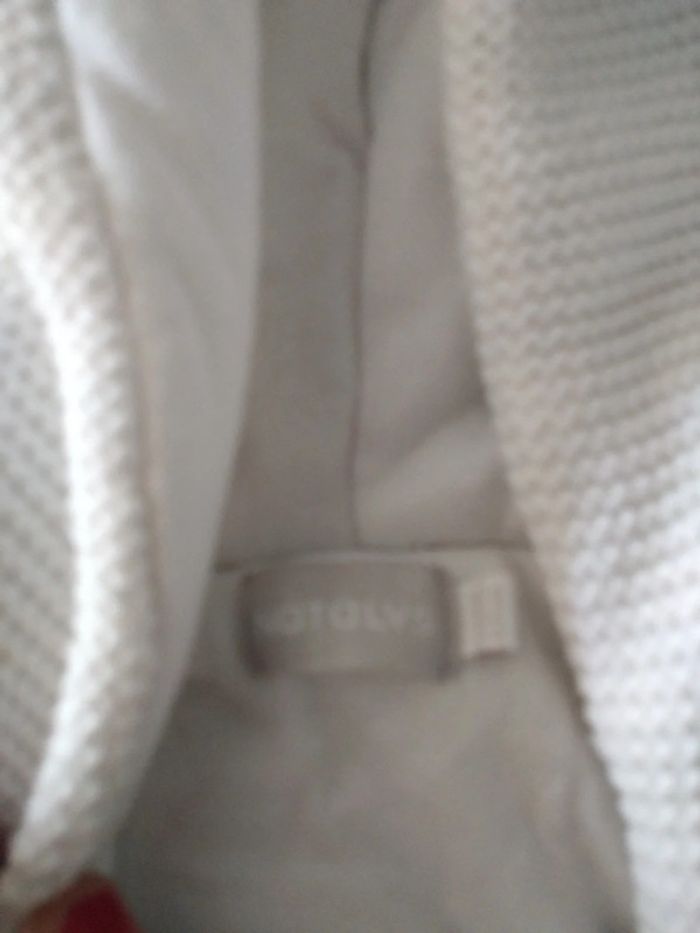 Gilet manteau Blanc épais capuche natalys t 6 mois 68 cm - photo numéro 3