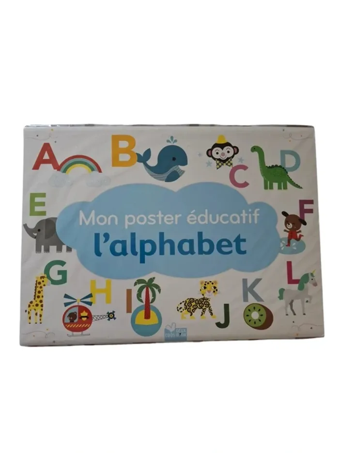 Mon poster éducatif l'alphabet neuf deux coqs d'or 🐓