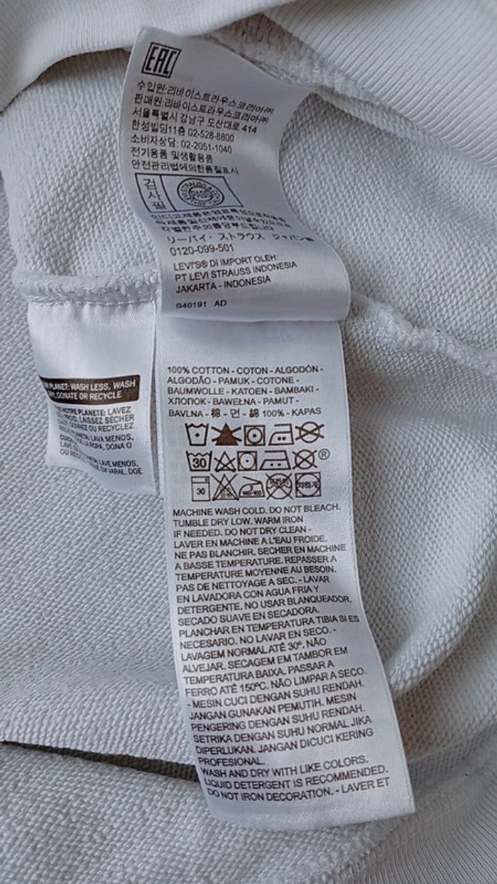 Pull blanc Levi's. Taille XXS - photo numéro 9
