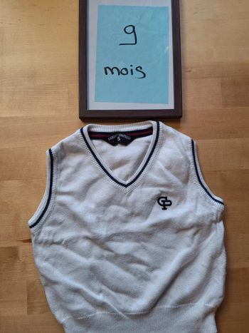 Pull manche courte pour garçon taille 9 marque Carlo pignatelli très bon état