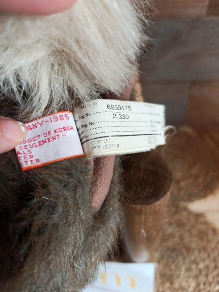 Marionnette peluche lapin dakin & company 1985 tbe - photo numéro 6