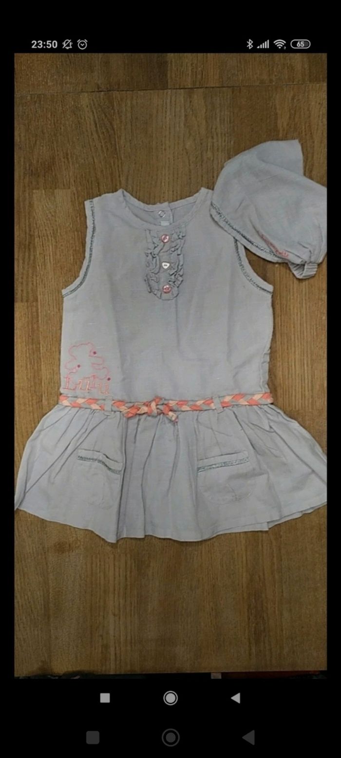 Robe grise 2 ans