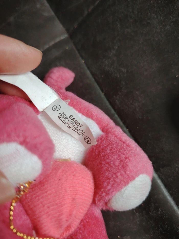 Peluche éléphant rose - photo numéro 8