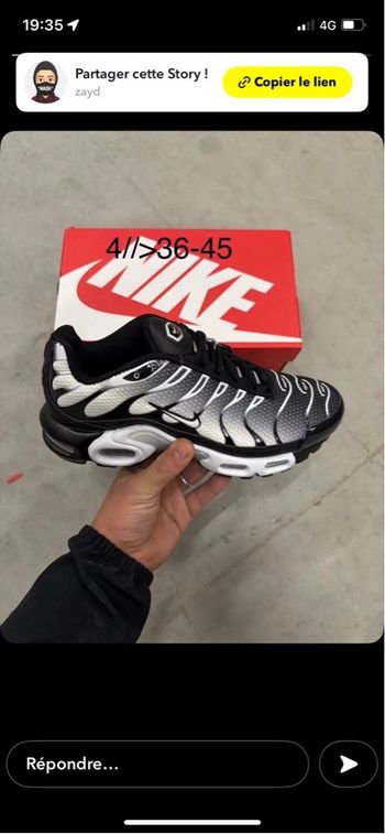 Tn noir et grise taille 36 jamais porté neuf 