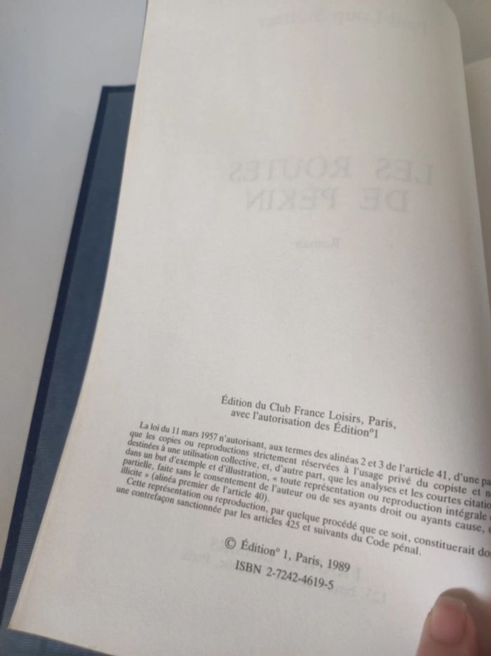 Livre roman Les routes de Pékin (Sulitzer) / 1989 - photo numéro 12