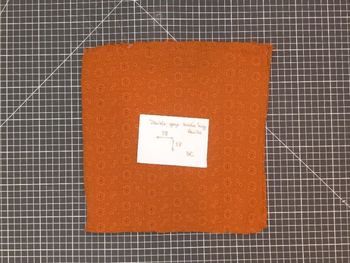 Coupon - Double gaze brodée suzy rouille