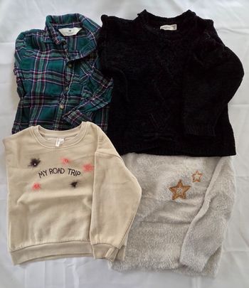 Lot pulls fille 4 ans