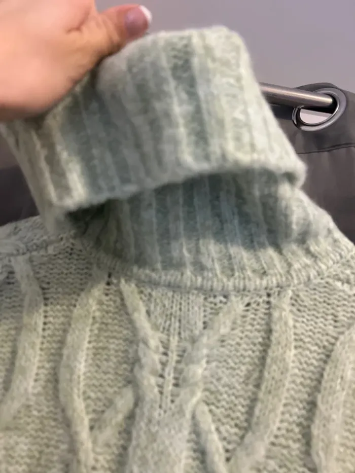 Pull robe, longue émeraude - photo numéro 5