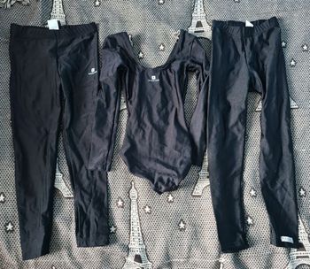Lot tenue de danse noir Domyos 6 ans