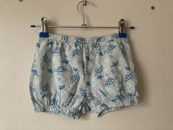 short bloomer imprimé tortue taille 18/24 mois