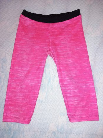 Leggings court fushia 4ans