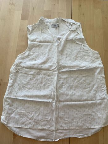 Débardeur blanc avec motif doré Bonobo taille M