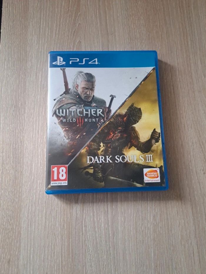 🎮 Jeu PS4 - The Witcher 3 + Dark Souls III (Double pack) 🎮