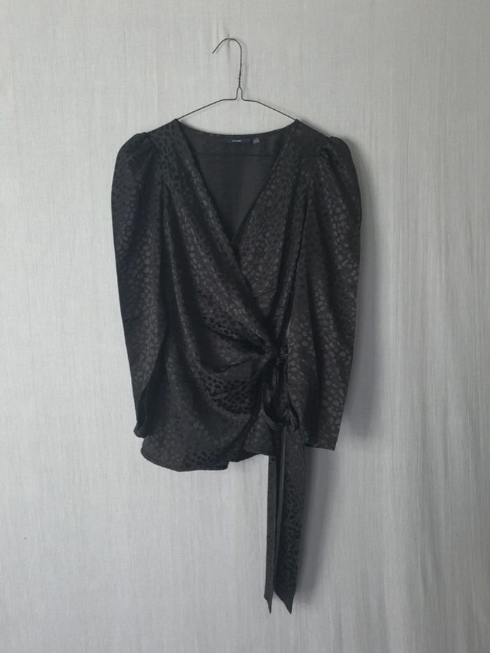 Blouse léopard cache cœur