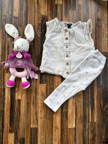 Ensemble blouse + legging 9 mois