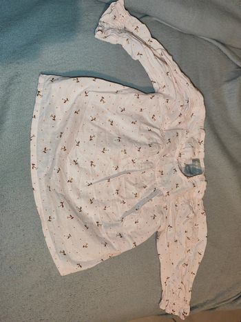 Chemisette rose fleurie