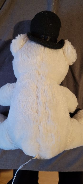 Peluche ours + chapeau