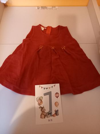 3 robes fille 12mois