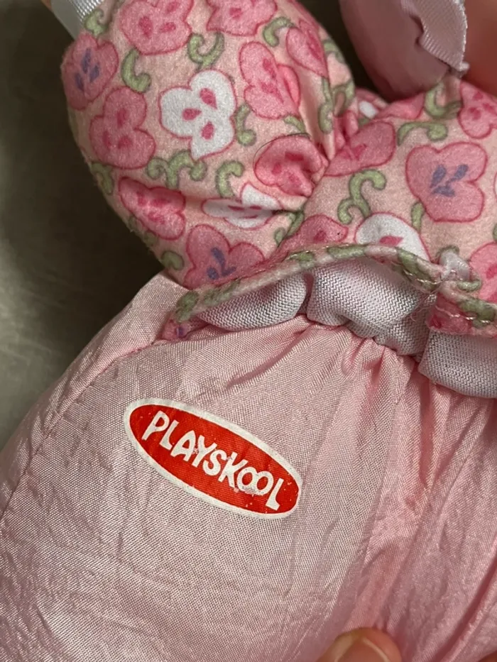 Poupée chiffon rose vintage de playskool à partir de 18 mois - photo numéro 4