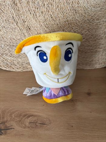 Doudou tasse zip la belle et la bête Disney store 