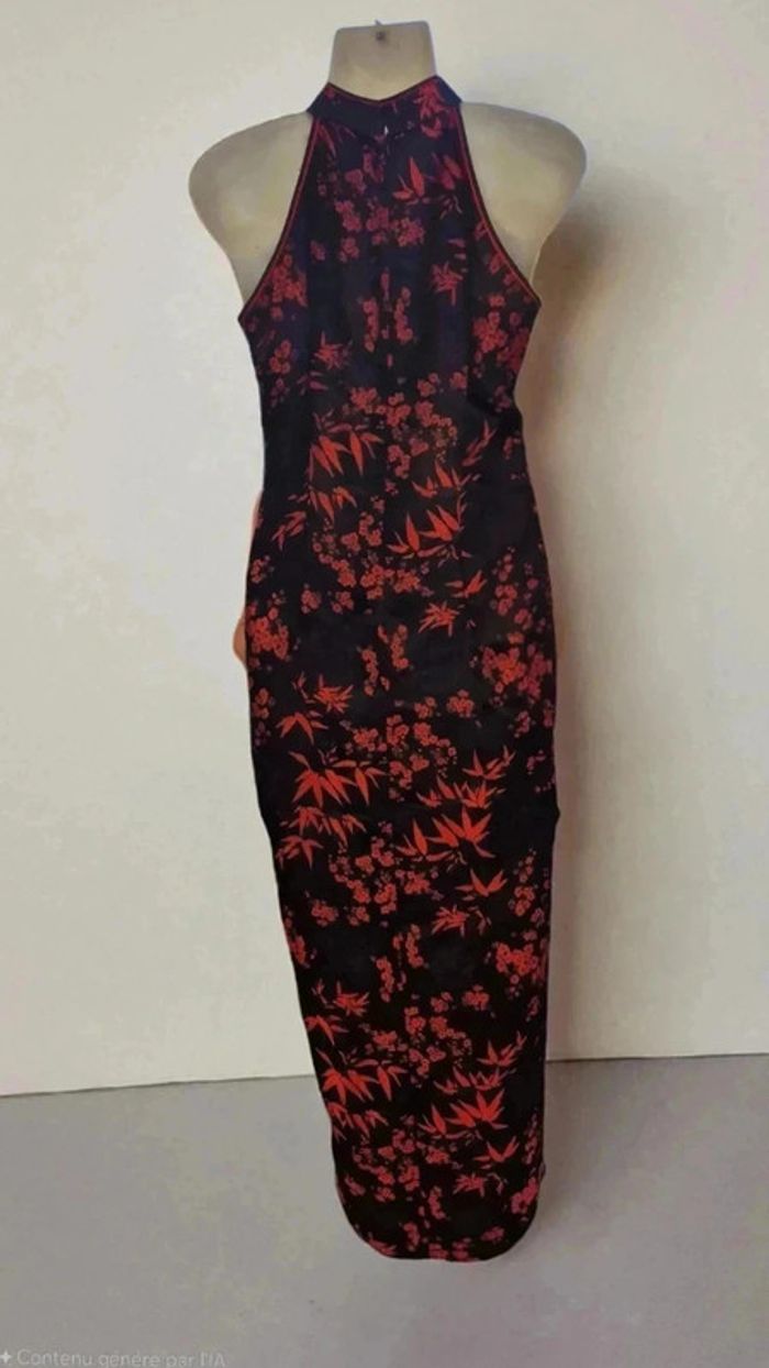 Robe chinoise rouge et noir 🌹S🌹 - photo numéro 2