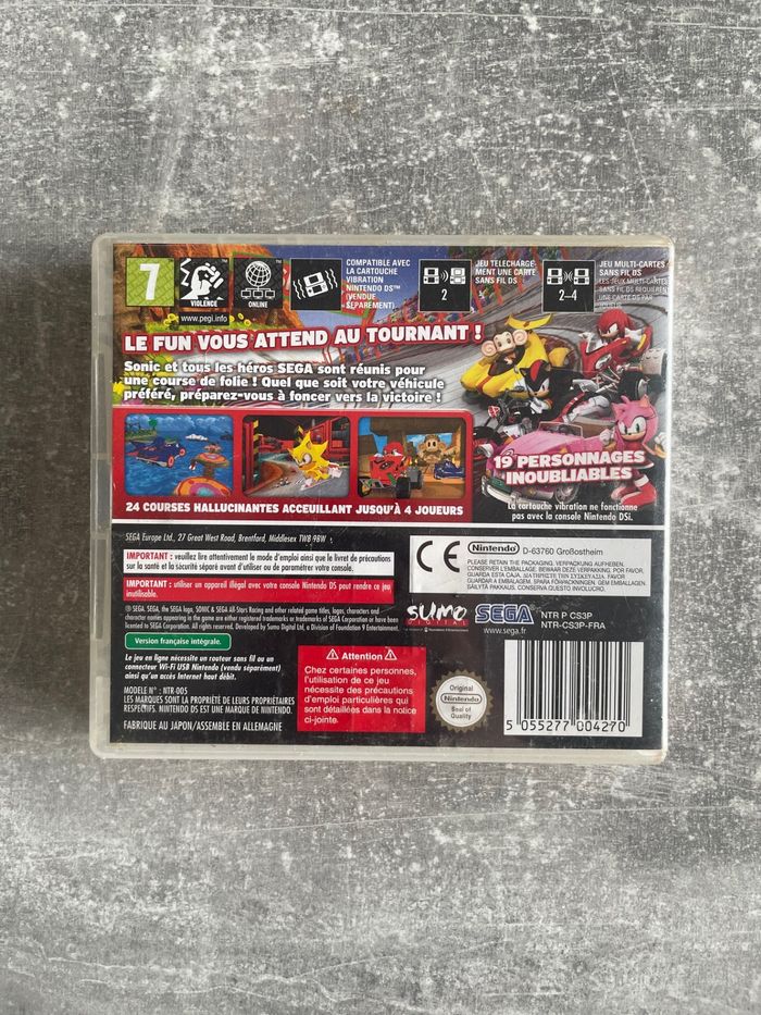 Jeu pour Nintendo DS, Sonic all star racing en français. - photo numéro 3