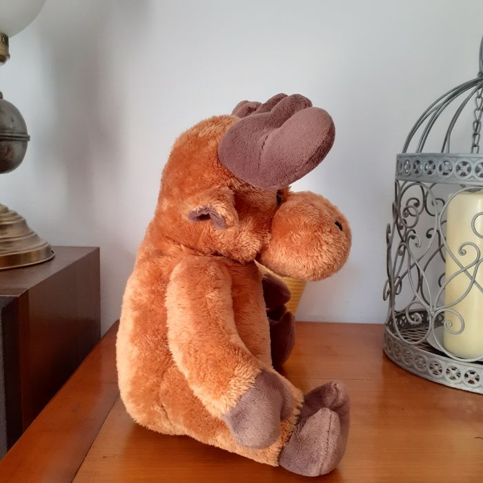 Peluche-doudou Renne / Élan *26 cm - photo numéro 2