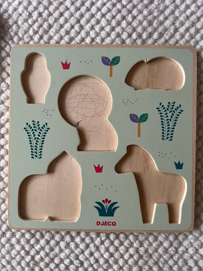 Mon puzzle d’encastrement Emilion Djeco +12mois - photo numéro 5