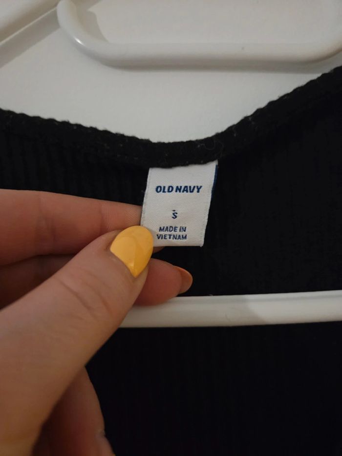 Robe longue femme été noir à bouton TBE taille S old navy - photo numéro 2