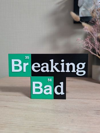 Breaking Bad logo décoratif a poser 18x10cm