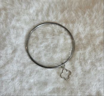 Jonc trèfle argenté 