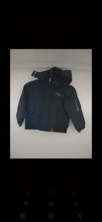 Manteau Levi’s enfant noir Hiver Capuche amovible