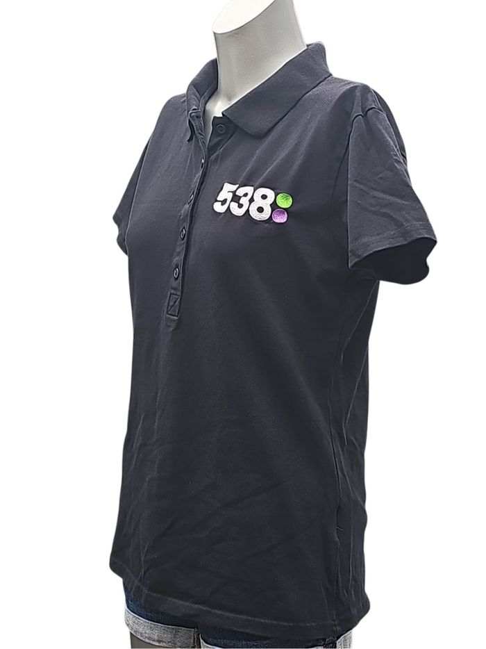 Polo noir « 538 » – Tee Jays – Taille L – Coton stretch - photo numéro 3