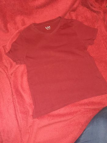 T shirt bordeaux