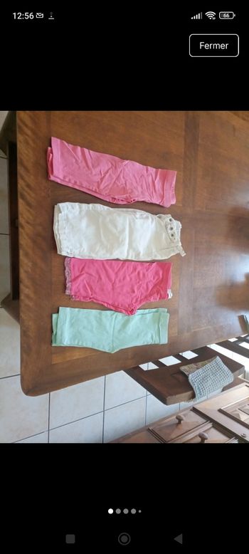 Lot de 4 leggings 3/4 en 3 ans filles