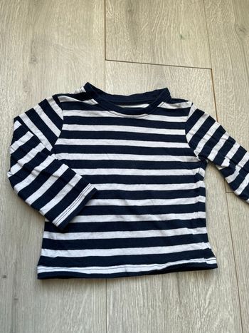 Tee shirt rayé marine 12 mois