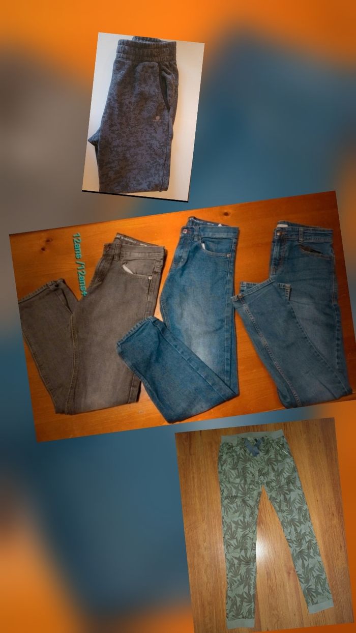 Lot de pantalons/jeans 12 ans