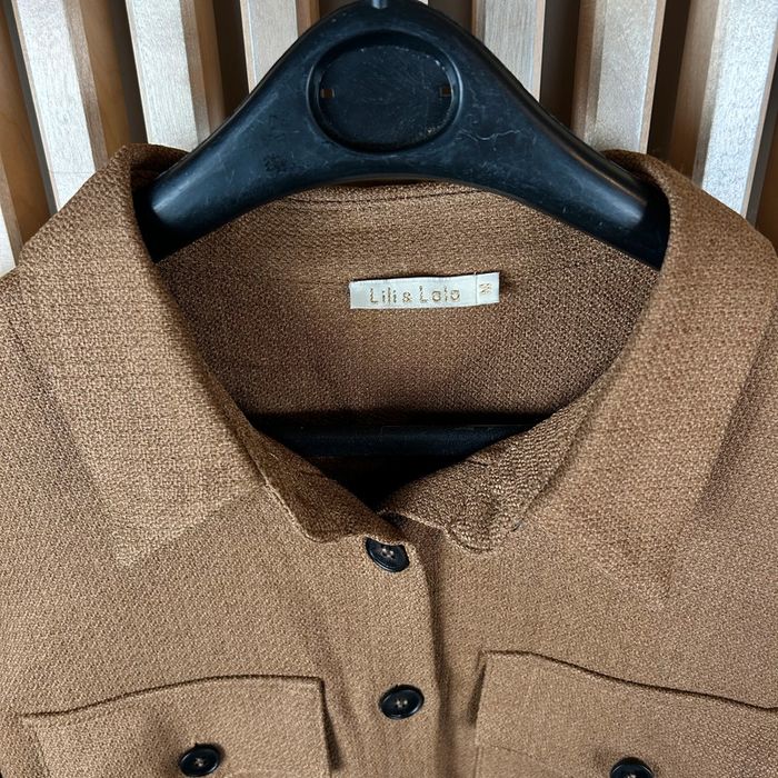 Surchemise élégante Lili & Lala Taille M couleur Camel - photo numéro 2