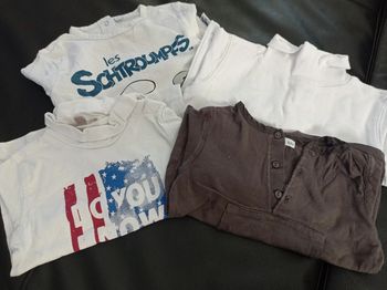 Lot manche longue 12 mois