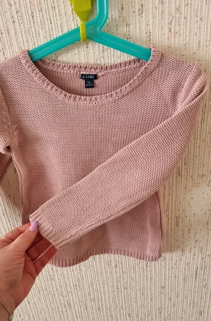 Pull en laine rose taille 5 ans kiabi - photo numéro 3