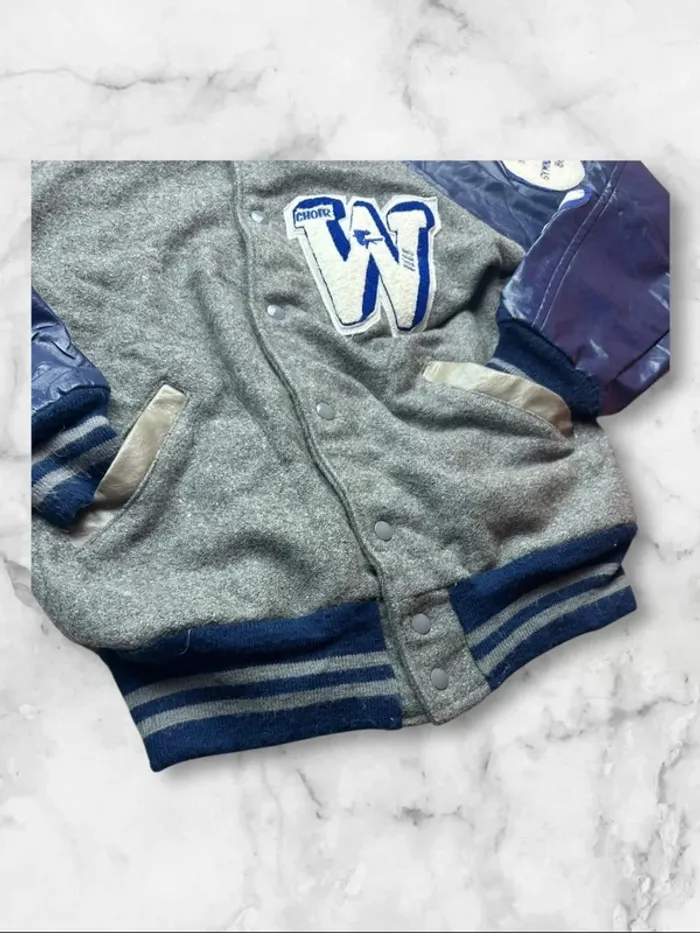 Veste Letterman Vintage 1986 Choir W Varsity Patch Gymnastique - Taille M (équivalent) - photo numéro 4